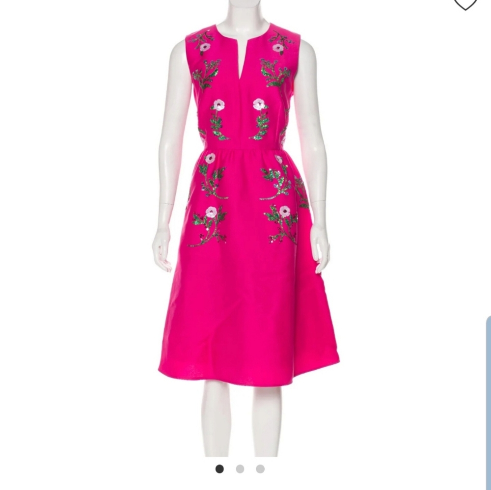 Kate Spade sequin-accented midi dress